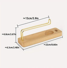 Load image into Gallery viewer, Wooden & Brass Incense Burner