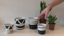 Load and play video in Gallery viewer, Hand painted pots