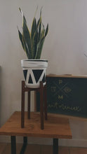 Load and play video in Gallery viewer, Classic Leg Plant Pot Stand 40cm High Hand made in UK