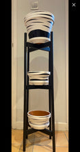 Load image into Gallery viewer, Extra Large Round Legs Plant Pot Stand Holder Hand made with Triple Tier of 90cm and 110cm tall made in UK