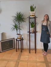 Load and play video in Gallery viewer, Tower Plant Pot Stand in single tier up to 70 cm tall in our strong leg Hand made in Uk
