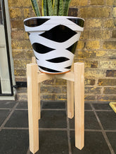 Load image into Gallery viewer, Diagonal Shape Plant Pot Stand 30 cm High in our 33mm Quadrone leg