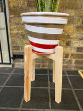 Load image into Gallery viewer, Diagonal Shape Plant Pot Stand 40cm High in our Quadrone leg