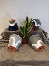 Load image into Gallery viewer, Rainbow handpainted Pots