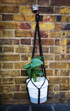 Load image into Gallery viewer, Black cotton hand made macrame with black beads