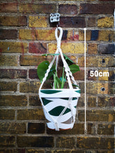 Load image into Gallery viewer, Macrame in white cotton handmade  in small size