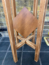 Load image into Gallery viewer, Whisky Barrel Oak Quadrone Leg Plant Pot Stand Hand Made In UK