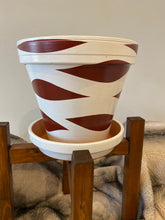 Load image into Gallery viewer, Double Waves hand painted pots in your choice of colors