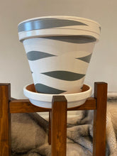 Load image into Gallery viewer, Double Waves hand painted pots in your choice of colors