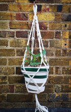 Load image into Gallery viewer, Macrame handmade with white cotton cord