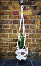Load image into Gallery viewer, White cotton handmade macrame with white beds