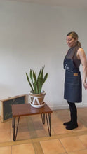 Load and play video in Gallery viewer, Coffee table desk Wooden bench furniture Indoor rustic furniture wooden display solid wood industrial furniture gardening father’s day