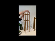 Load and play video in Gallery viewer, Slim Squared Leg Plant Pot Stand in high tier Hand made from 25cm to 60 cm