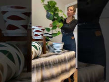 Load and play video in Gallery viewer, Double Waves hand painted pots in your choice of colors