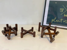Load image into Gallery viewer, Mini Slim leg Plant Pot Stand Hand made in UK