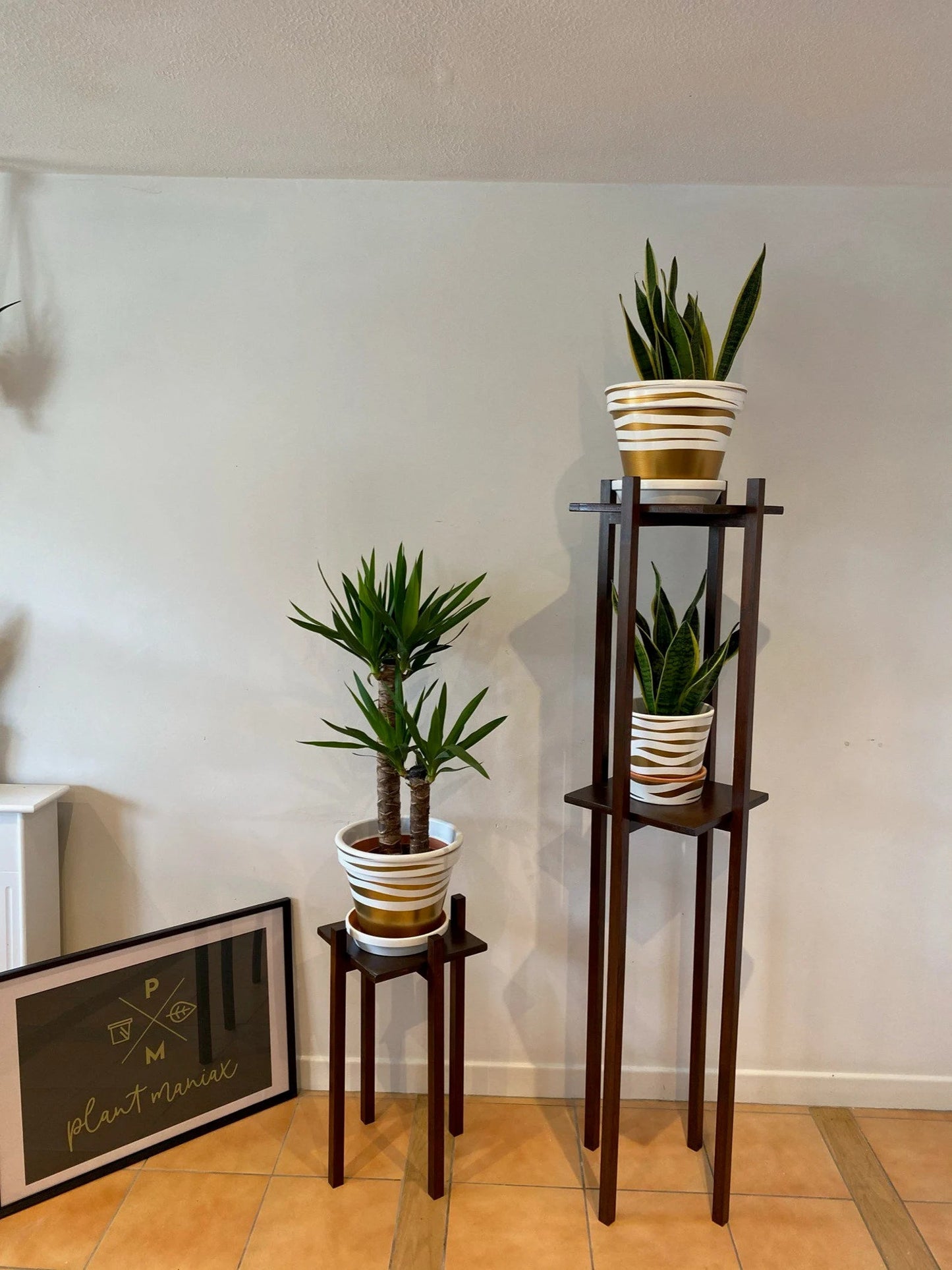 Tower Double Tier Plant Pot Stand up to 140 cm tall