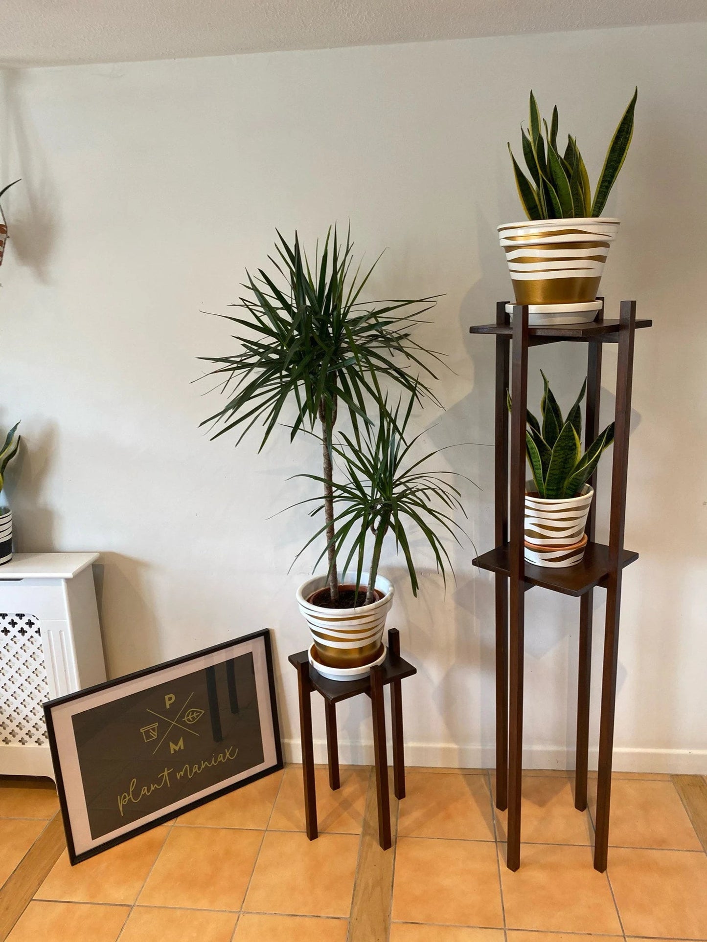 Tower Double Tier Plant Pot Stand up to 140 cm tall