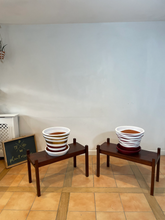 Load image into Gallery viewer, Wood Bench - Coffee Table - Dining Room bench seat with Removable Shelf - Hand Made in solid wood in the UK