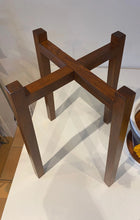 Load image into Gallery viewer, Small 30cm tal Walnut Diagonal Shape stand Hand made With solid 33mm strong leg