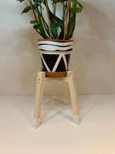 Load image into Gallery viewer, Diagonal Shape Plant Pot Stand 30 cm High in our 33mm Quadrone leg