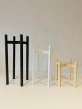 Load image into Gallery viewer, Slim Squared Leg Plant Pot Stand in high tier Hand made from 25cm to 60 cm