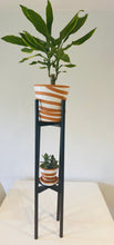 Load image into Gallery viewer, Extra Large Round Legs Plant Pot Stand Holder Hand made with Double Tier of 90cm and 110cm tall made in UK