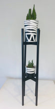Load image into Gallery viewer, Extra Large Round Legs Plant Pot Stand Holder Hand made with Double Tier of 90cm and 110cm tall made in UK