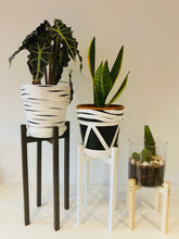Load image into Gallery viewer, Slim Squared Leg Plant Pot Stand in high tier Hand made from 25cm to 60 cm