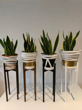 Load image into Gallery viewer, Large Plant Round Leg Pot Stand 60 cm and 70 cm tall Hand made in 100% UK