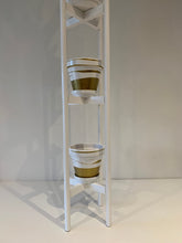 Load image into Gallery viewer, Extra Large Round Legs Plant Pot Stand Holder Hand made with Triple Tier of 90cm and 110cm tall made in UK