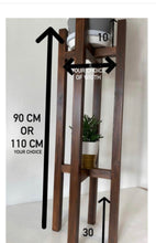 Load image into Gallery viewer, Plant or pot Stand Hand Made with Double Tier in our extra strong Quadrone leg