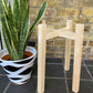 Diagonal Shape Plant Pot Stand 30 cm High in our 33mm Quadrone leg