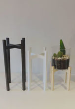 Load and play video in Gallery viewer, Small Slim Leg Plant Pot Stand from 30cm to 40 cm High Hand made in UK
