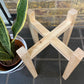 Diagonal Shape Plant Pot Stand 30 cm High in our 33mm Quadrone leg