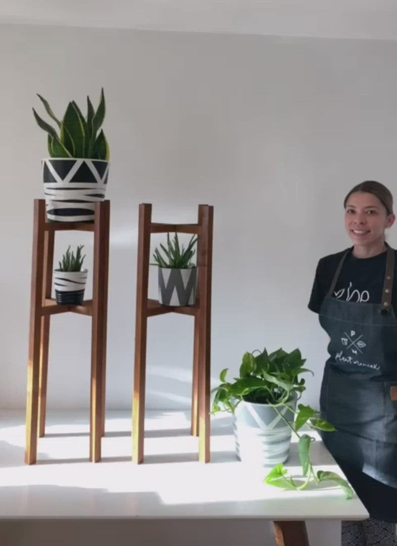slim indoor plant stand Large Slim Leg Plant Pot Stand from 85 up to 110 cm High Hand made in –  Plant_maniax