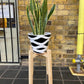 Diagonal Shape Plant Pot Stand 30 cm High in our 33mm Quadrone leg