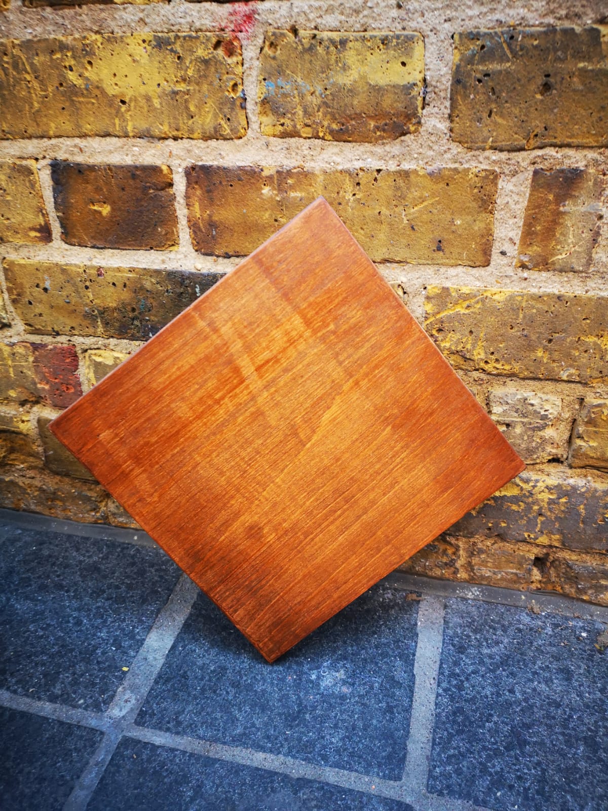 Walnut Square Shelf Removable Board