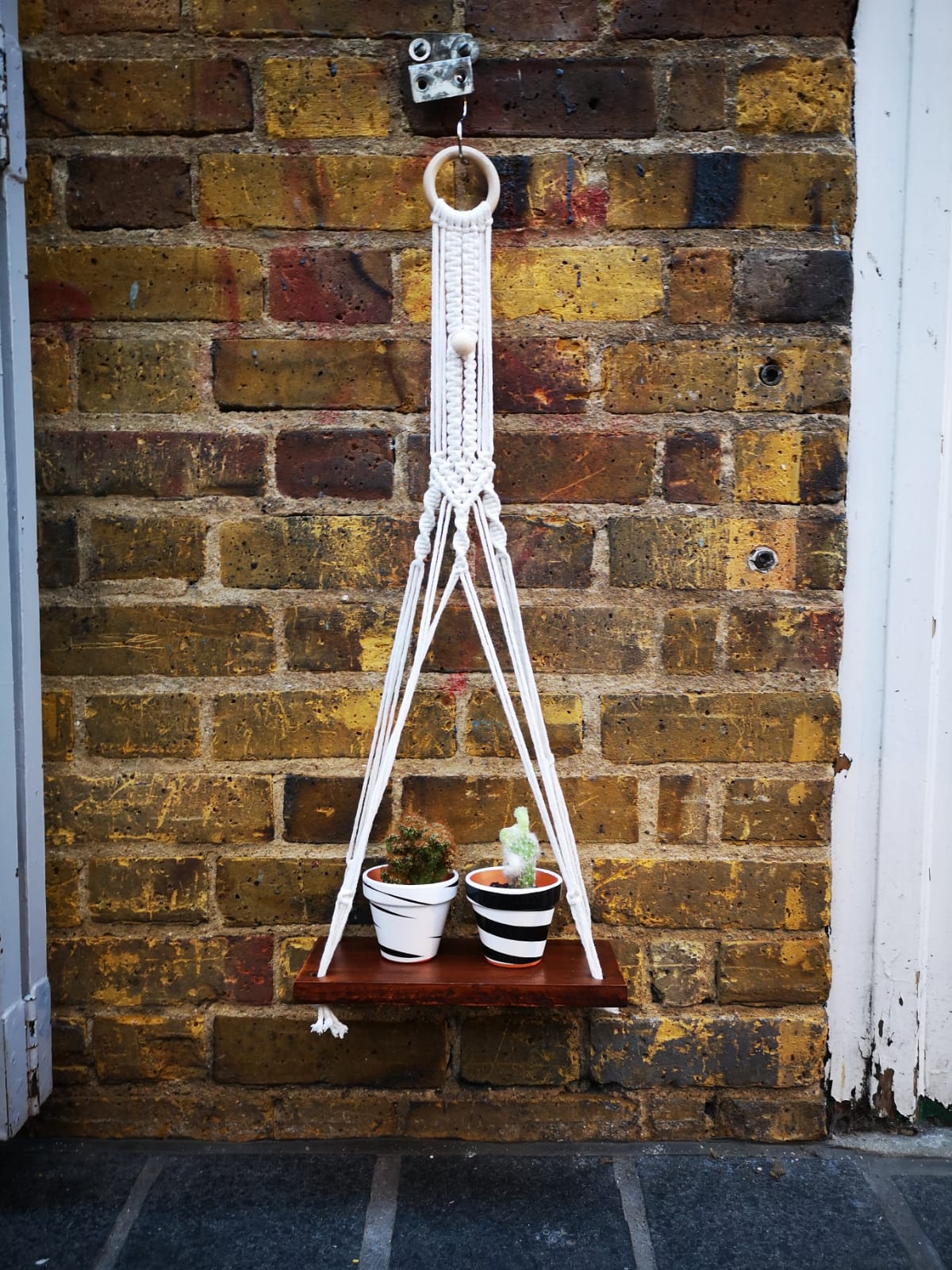 Floating shelf hanging board with Macrame cord handmade in different sizes