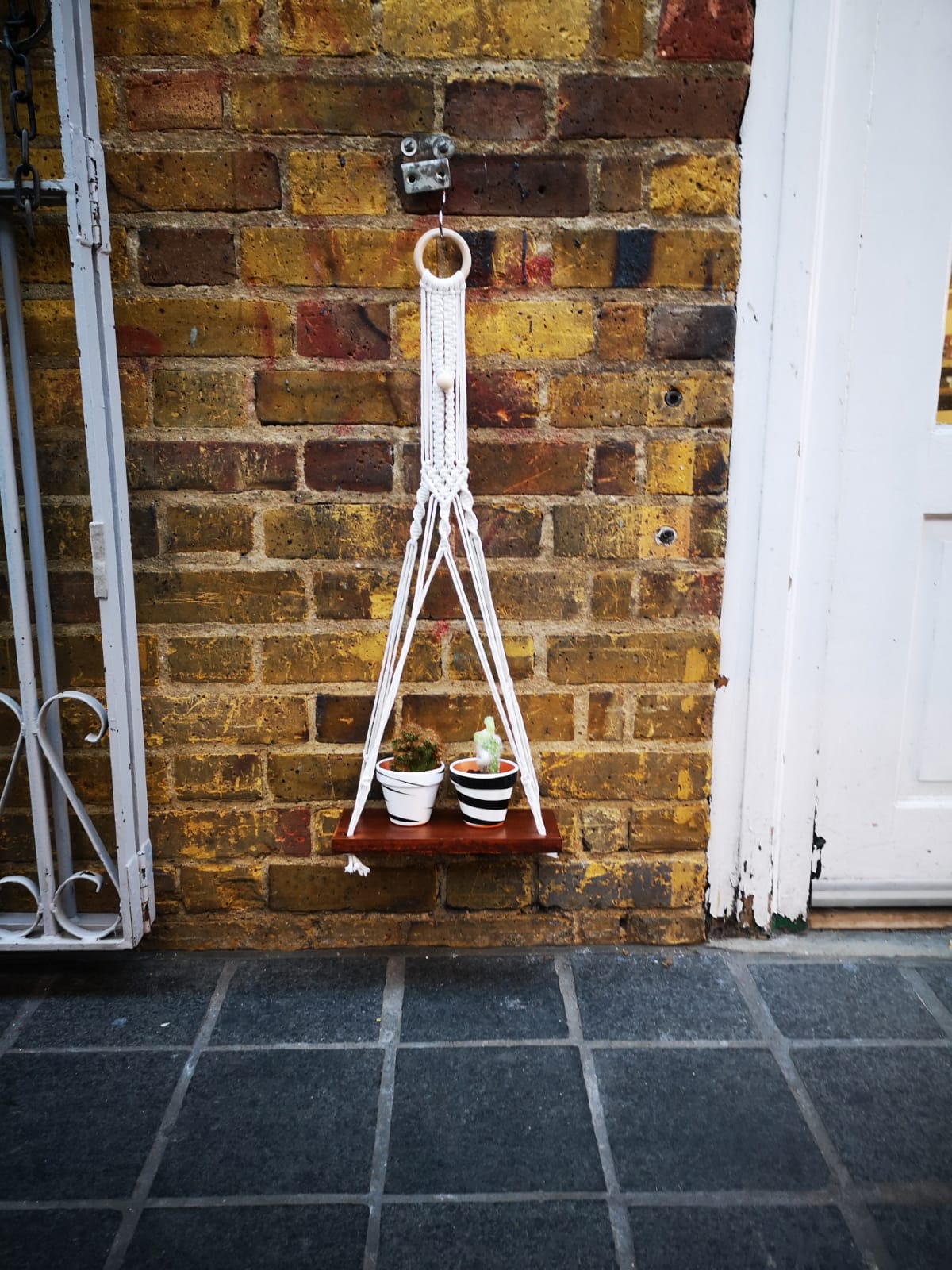 Floating shelf hanging board with Macrame cord handmade in different sizes