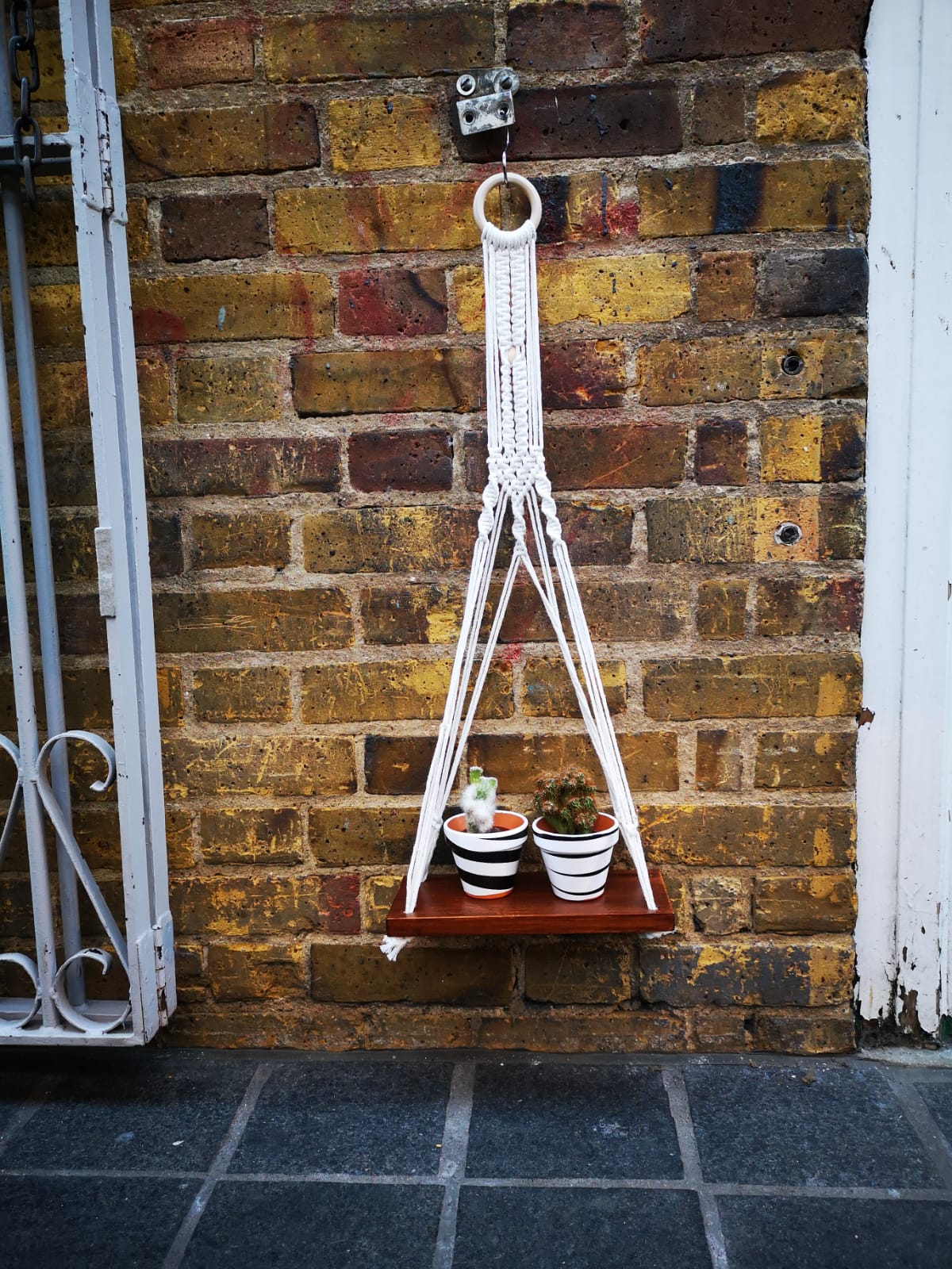 Floating shelf hanging board with Macrame cord handmade in different sizes