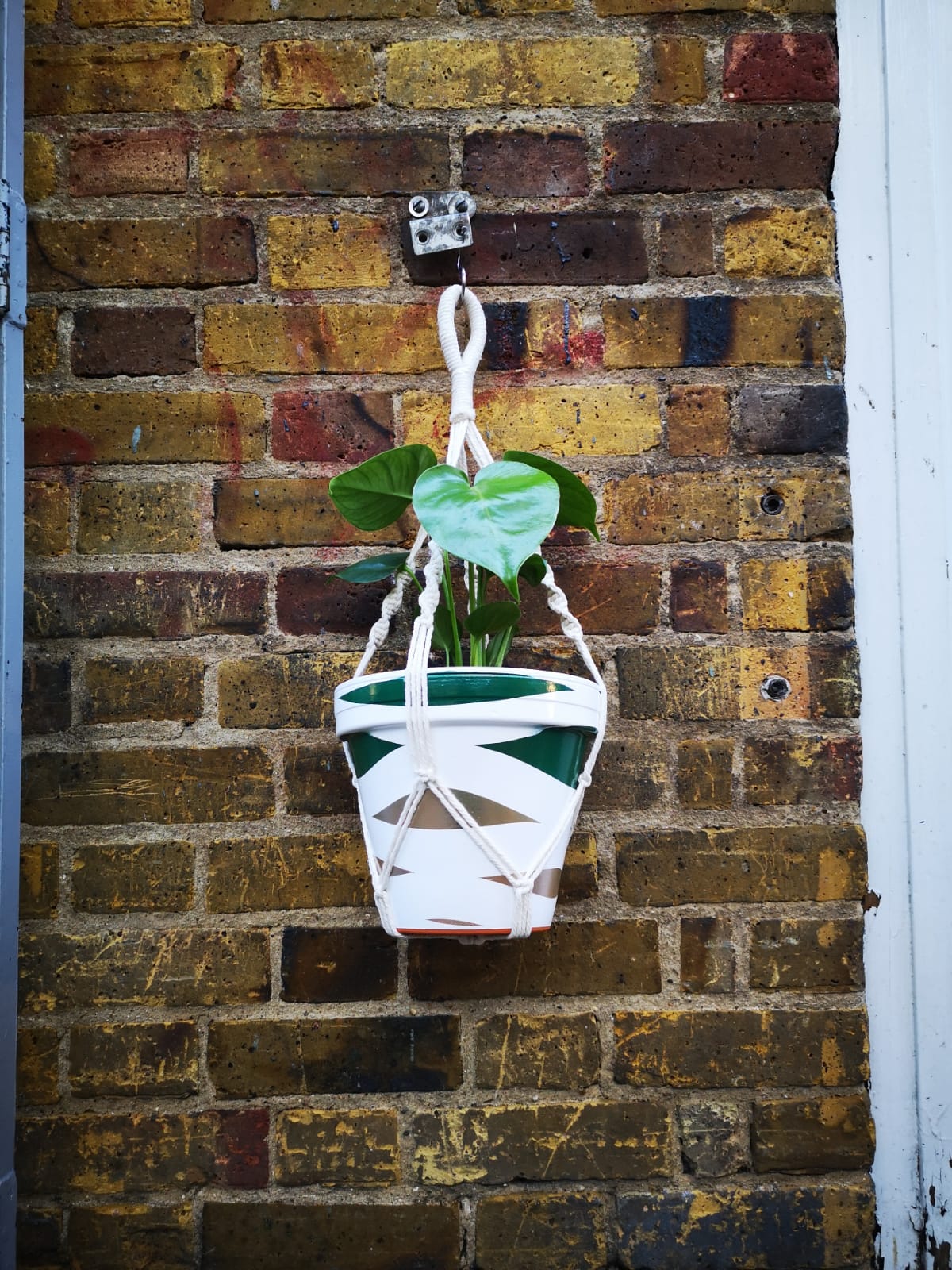 Macrame in white cotton handmade  in small size