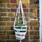 Macrame handmade with white cotton cord