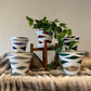 Double Waves hand painted pots in your choice of colors