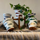 Double Waves hand painted pots in your choice of colors