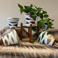 Double Waves hand painted pots in your choice of colors