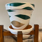 Double Waves hand painted pots in your choice of colors