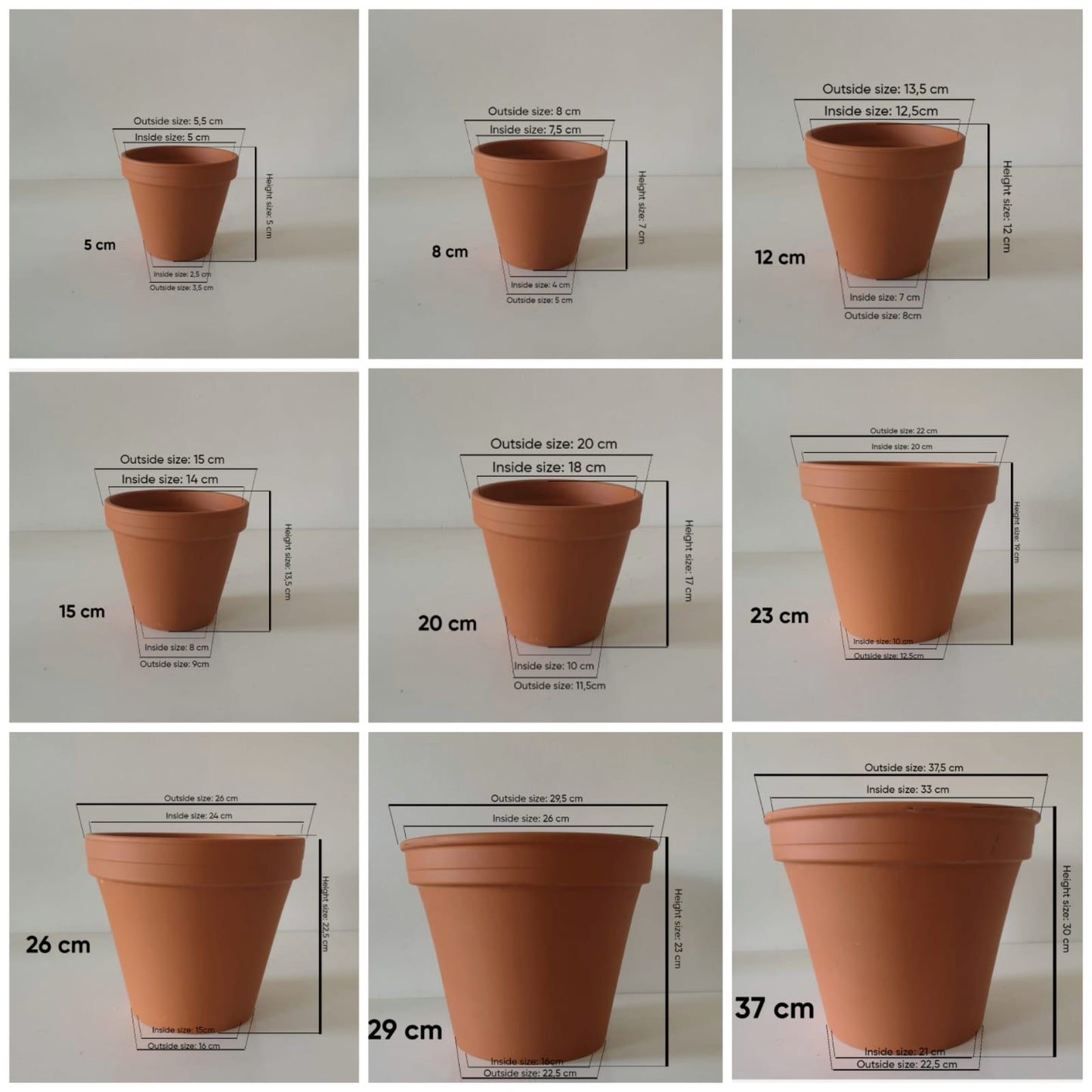 Egyptian Collection plant pots