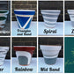 Double Waves hand painted pots in your choice of colors