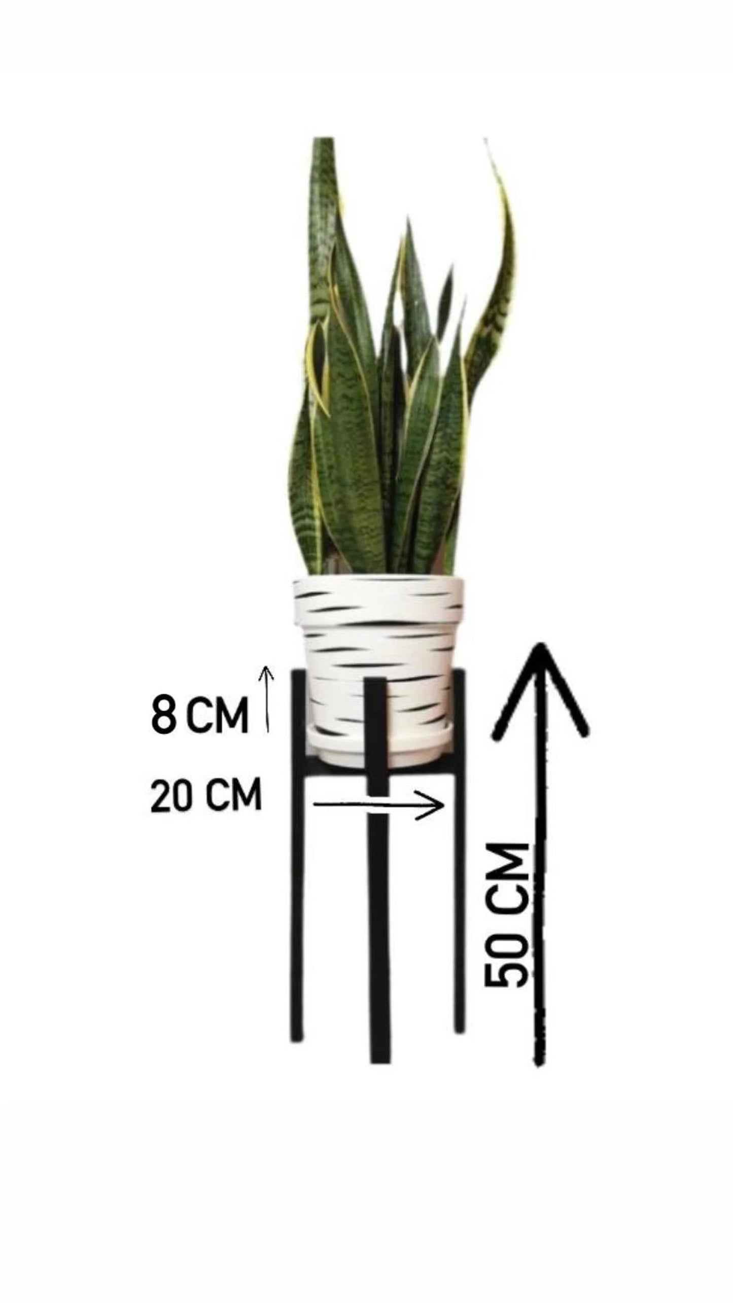 Medium size Slim Leg Plant Pot Stand from 50 to 60 cm High Hand made in UK