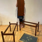 Wood Bench with removable shelf Hand made in Uk in various sizes of your choice of width and Wood variety colours